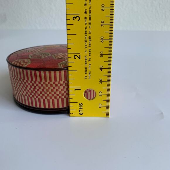Vintage Woven Bamboo Trinket Box - Picture 7 of 8